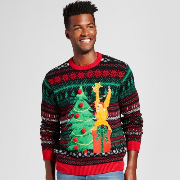 fuzzy christmas sweater